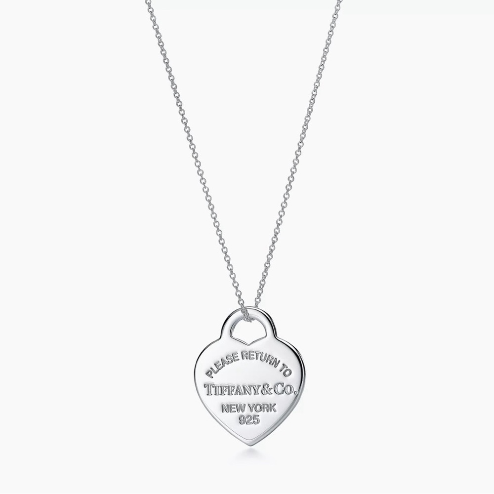 SOLD Tiffany & Co. Silver Heart Tag Necklace